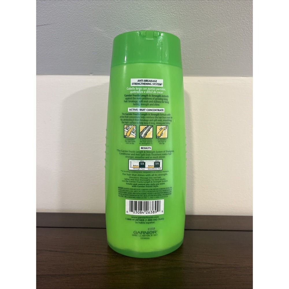 Garnier Fructis Length‎ Strength Shampoo, Hard To Grow Hair 25.4 Oz Discontinued - Picture 2 of 2
